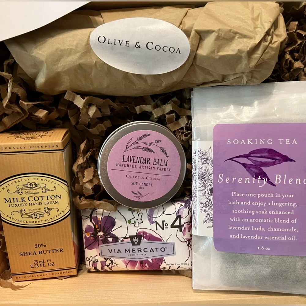 Olive & Cocoa Spa Crate Gift Set